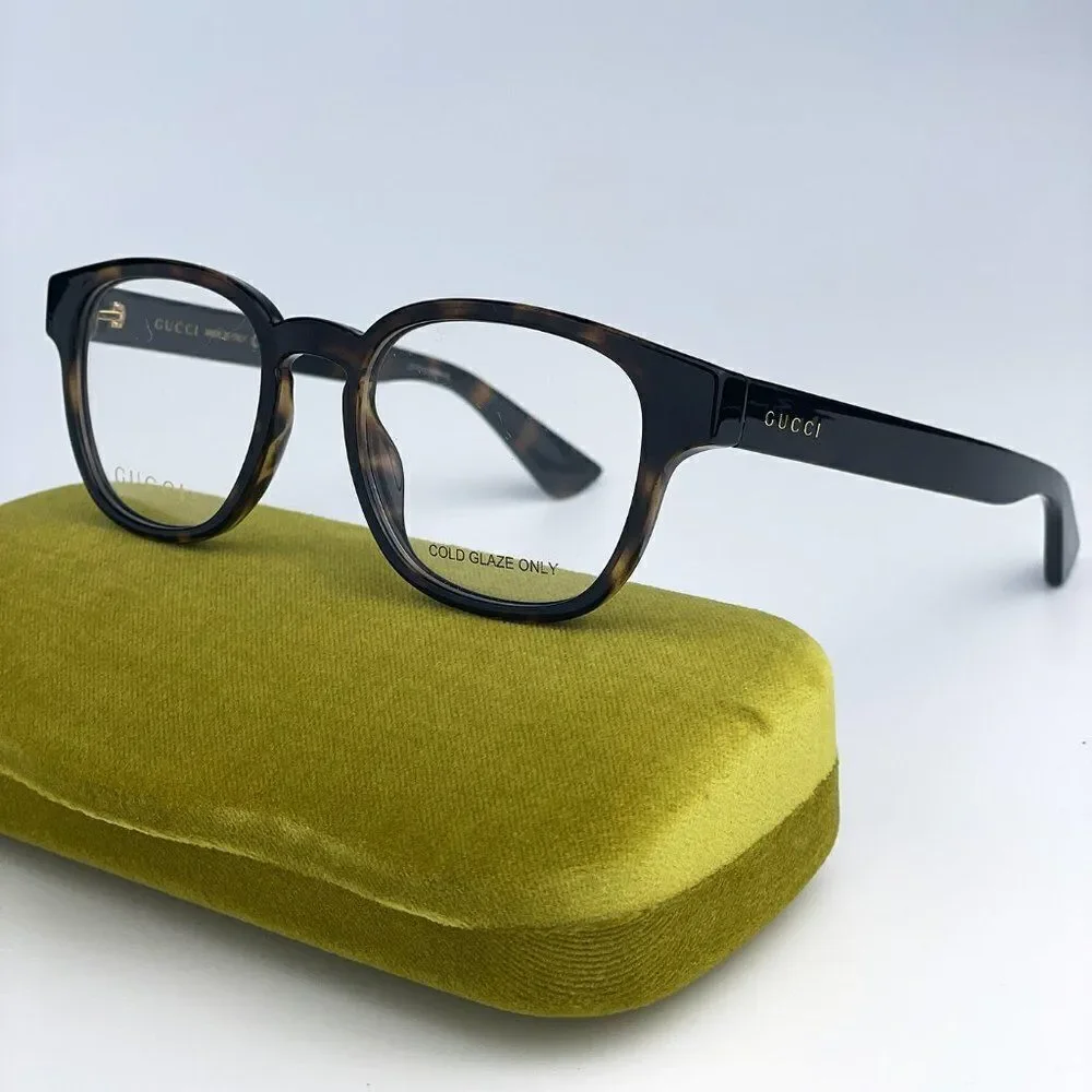 SALE! NEW Gucci GG1343O 002 Dark Havana Oval Unisex Eyeglasses